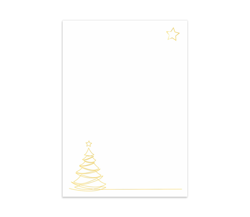 Goldener Baum auf Linie