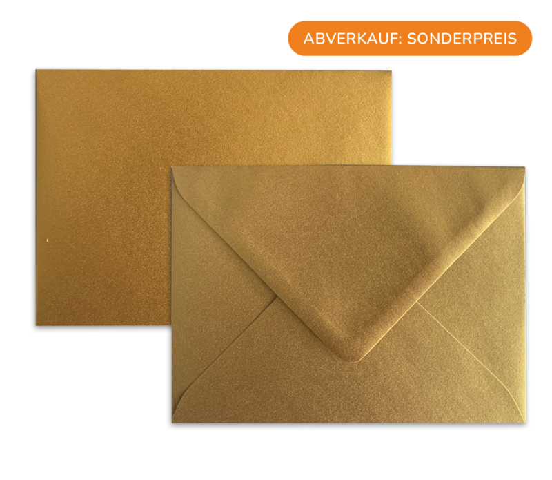 Goldenes Kartenkuvert
