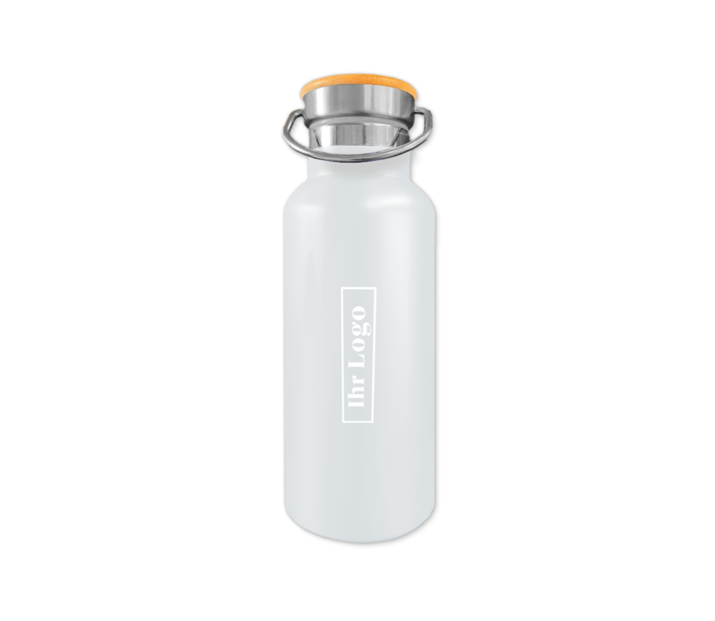 Trinkflasche in Weiß