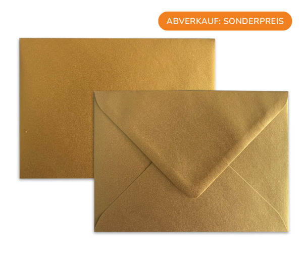 Goldenes Kartenkuvert