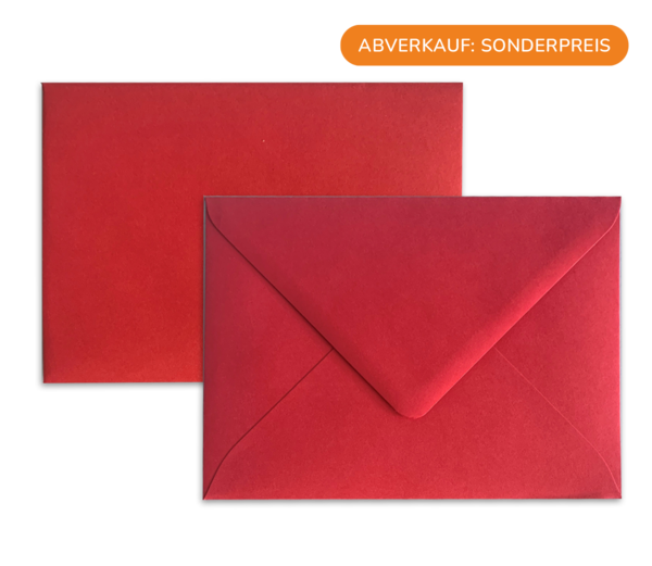 Rotes Kartenkuvert