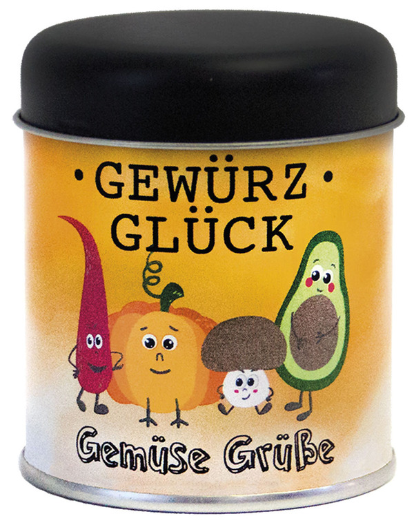 Gewürzdose Gemüse-Grüße