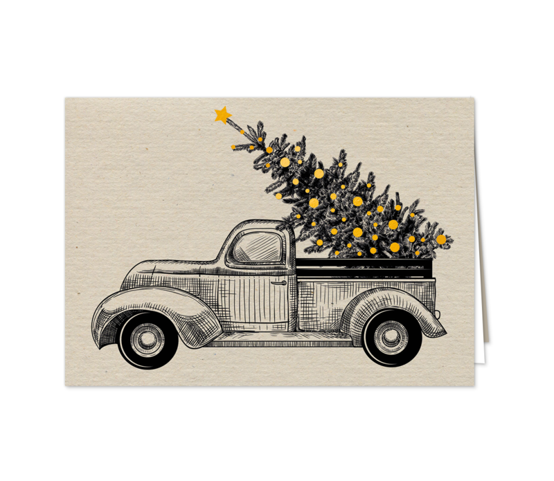 Weihnachtsbaum auf Truck