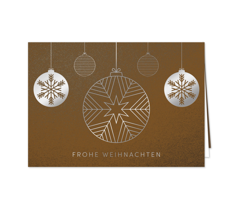 Fünf Schmuckkugeln