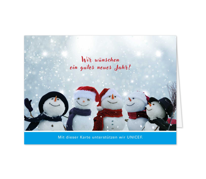 Lustiges Schnee-Trüppchen