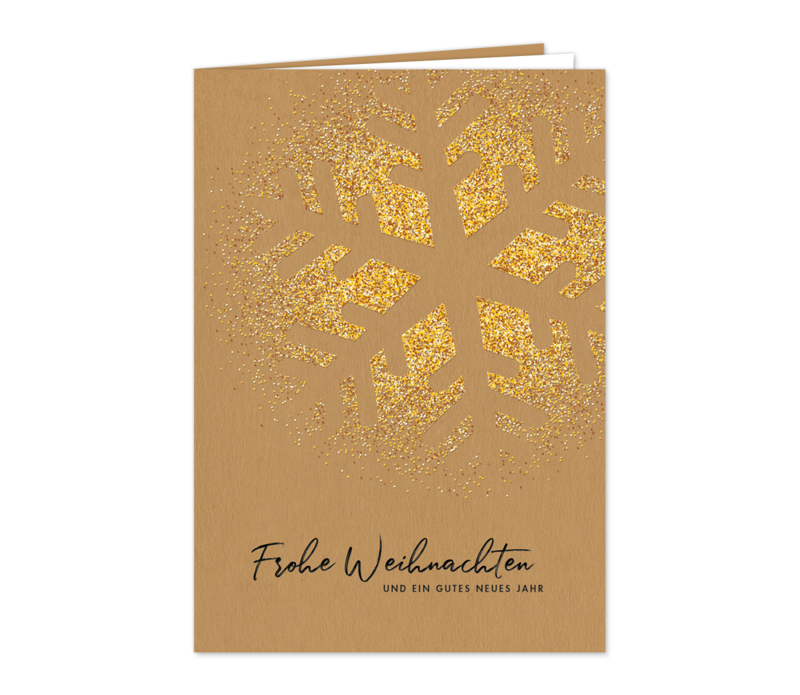 Flocke auf Gold