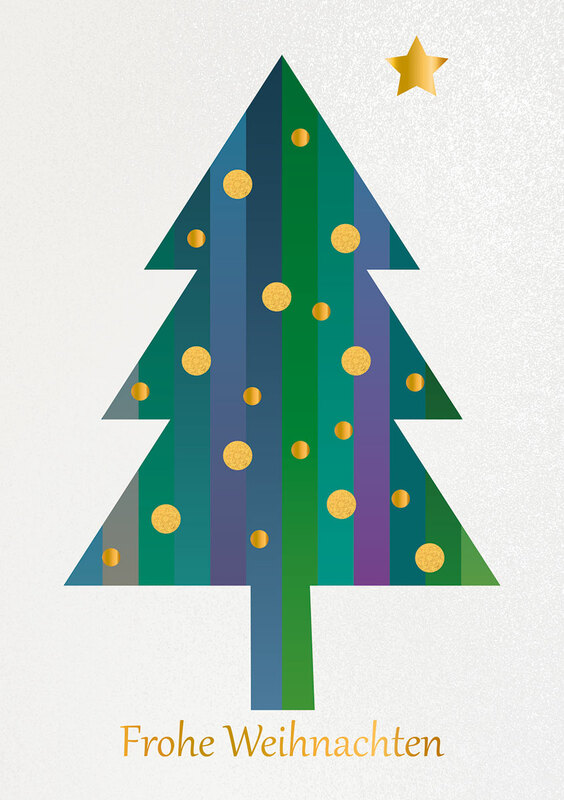 Streifenbaum mit Gold