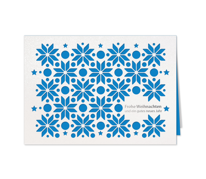 Blumen-Sterne-Blau