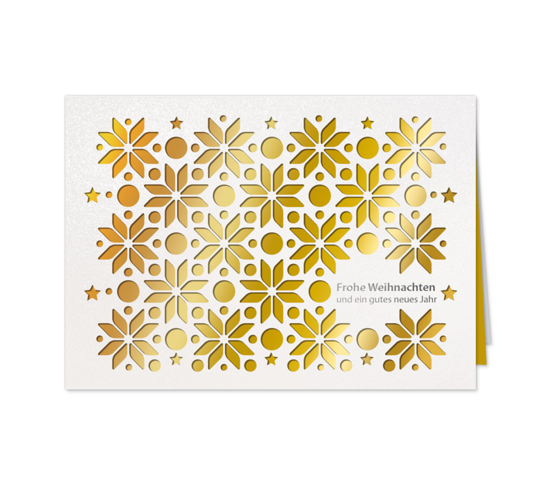 Blumen-Sterne-Gold