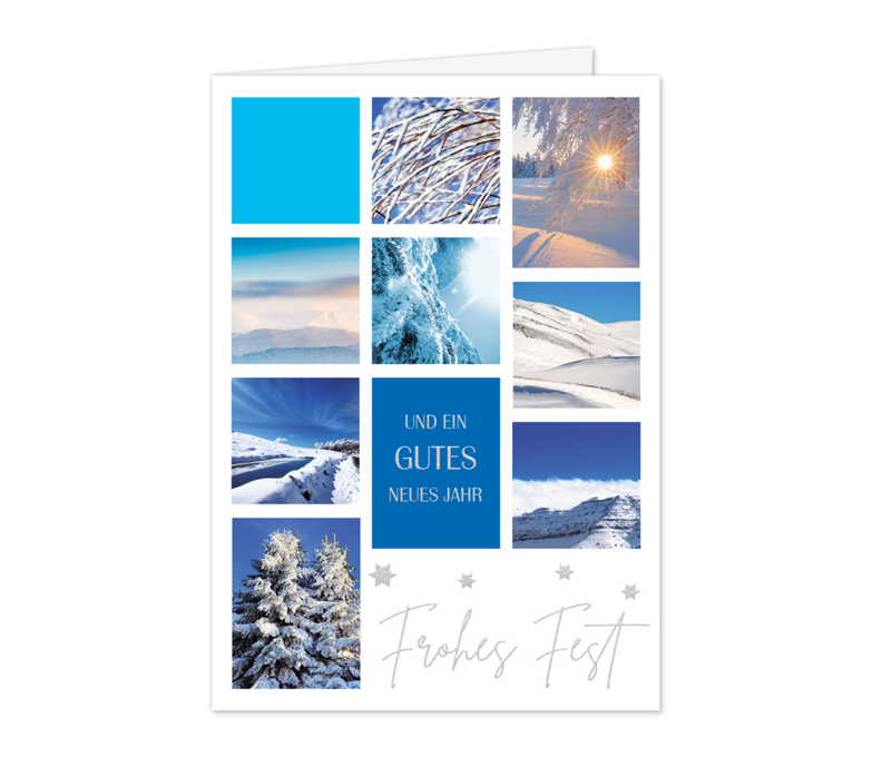 Karte: Winterfotos mit Sterne