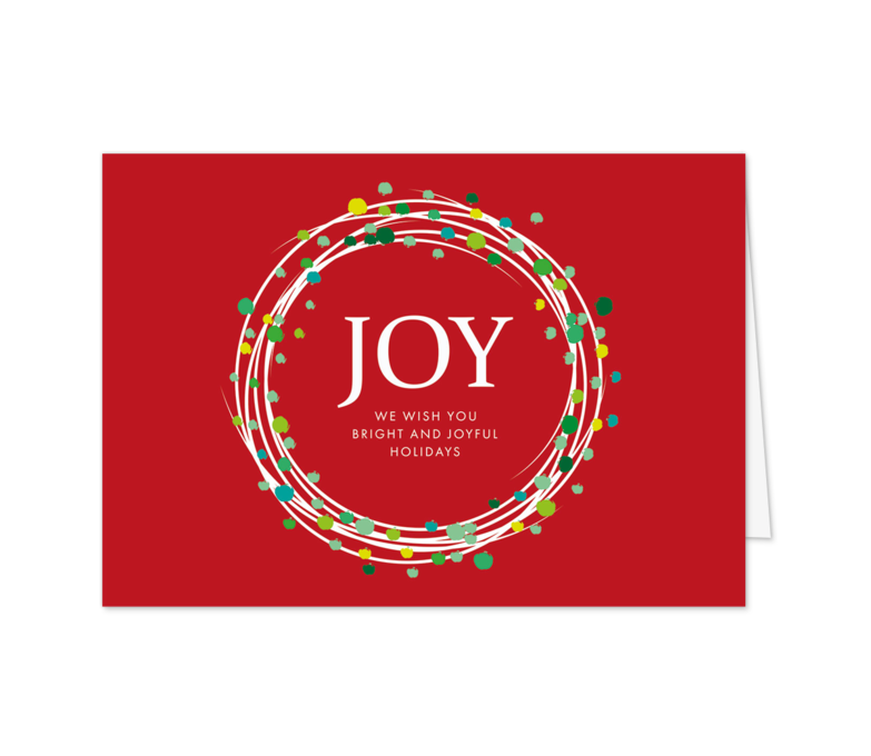 Karte: JOY im Kranz
