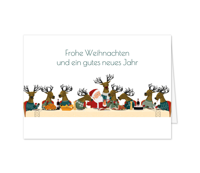 Karte: Weihnachtsessen