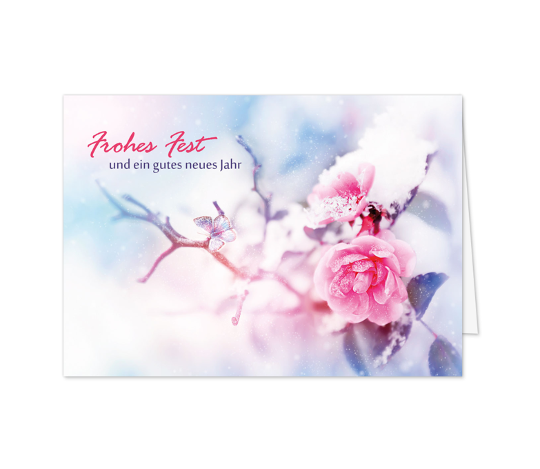 Karte: Rose in Pink