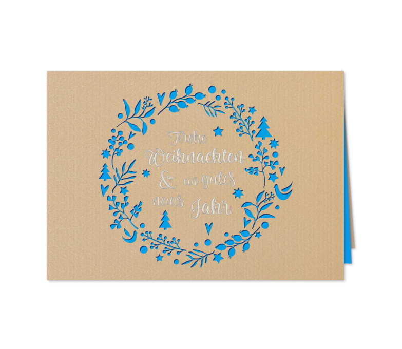 Karte: Stanz-Kranz-Blau