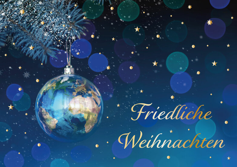 Grußkarte: Friedliche Welt