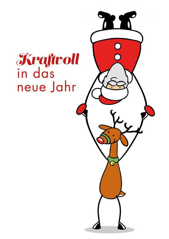 Grußkarte: Kraftvoll