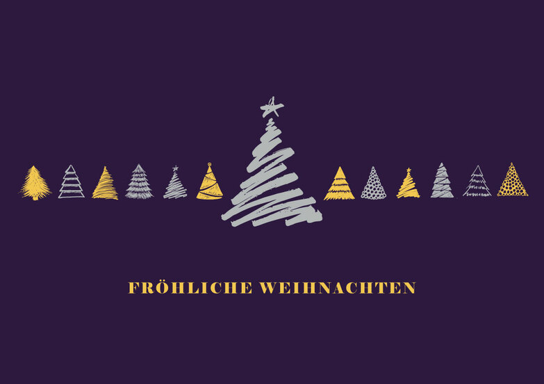 Weihnachtskarte: Klein gegen Gross