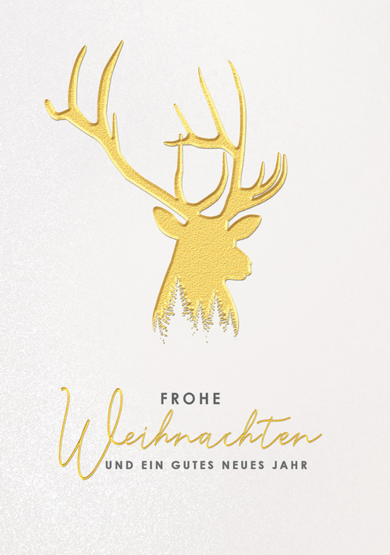 Weihnachtskarte: Deer