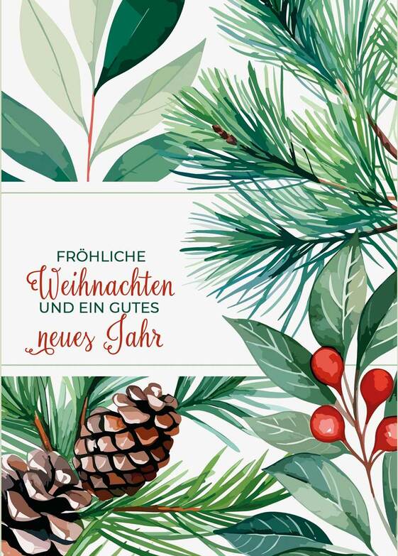 Weihnachtskarte: Zweigpotpourrie