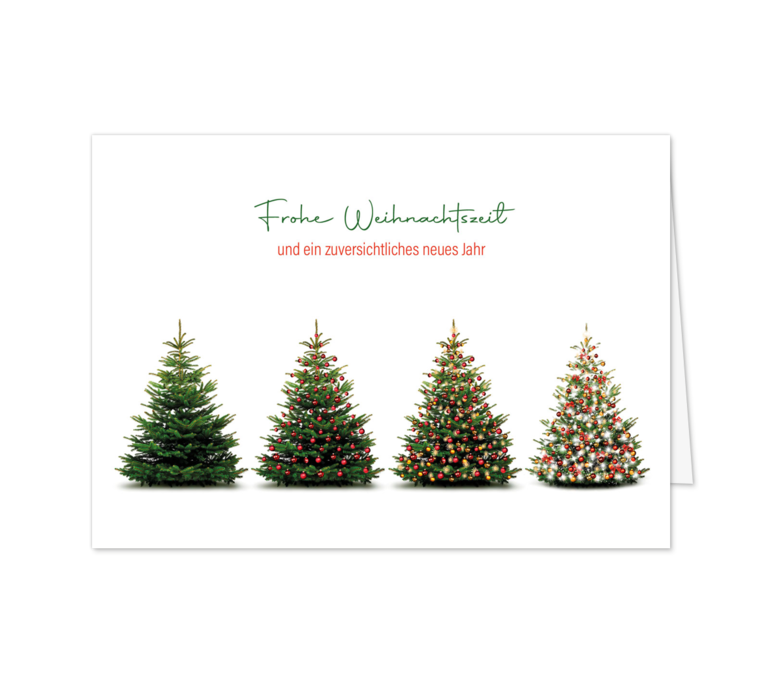 Karte: Weihnachtliche Entwicklung