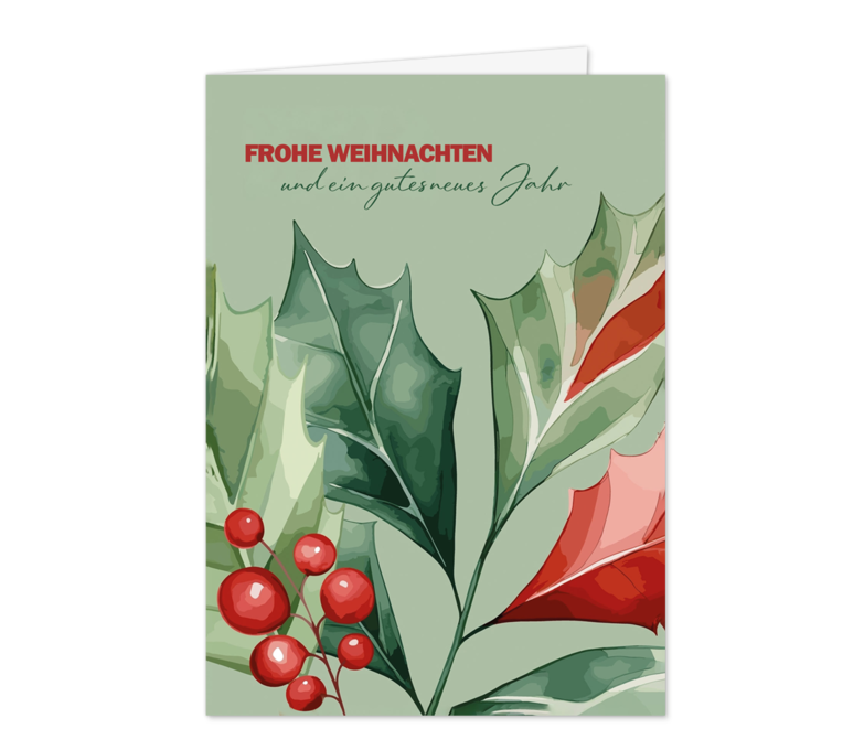 Karte: Weihnachtsgesteck