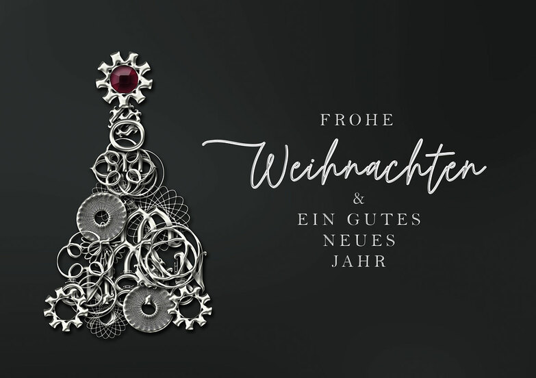 Grußkarte: Zahnradbaum