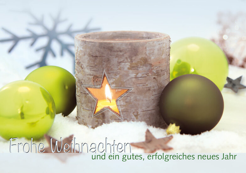 Weihnachtskarte: Sternenlicht