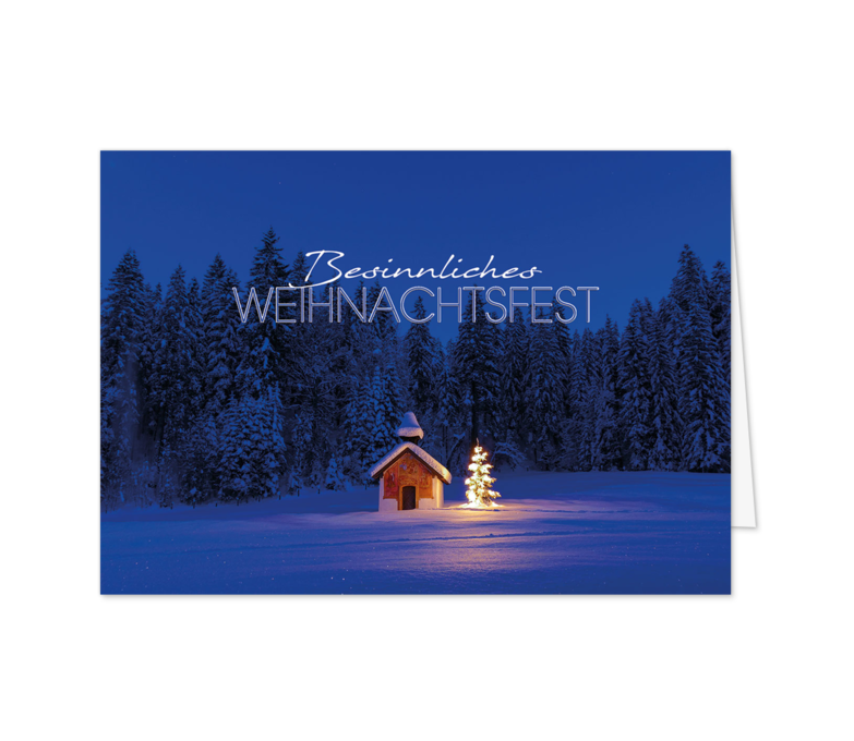 Karte: Kapelle im Schnee