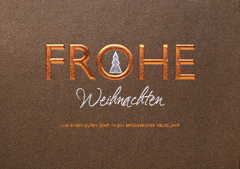 Grußkarte: Frohe Weihnachten