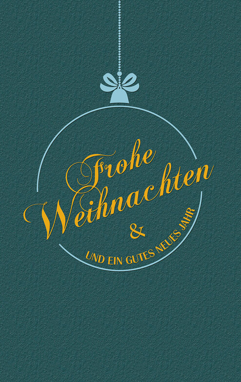 Grußkarte: Weihnacht im Kreis