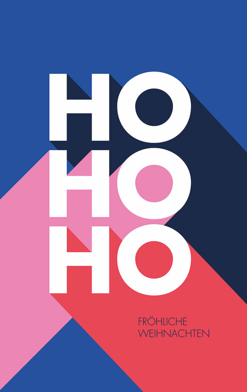 Weihnachtskarte: Ho Ho Ho