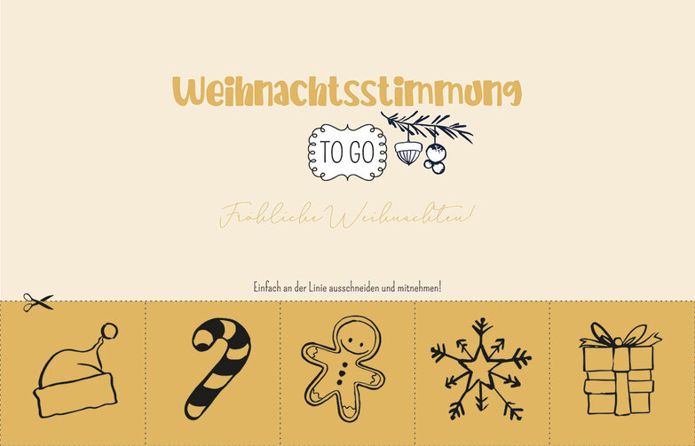 Weihnachtskarte: Zum mitnehmen