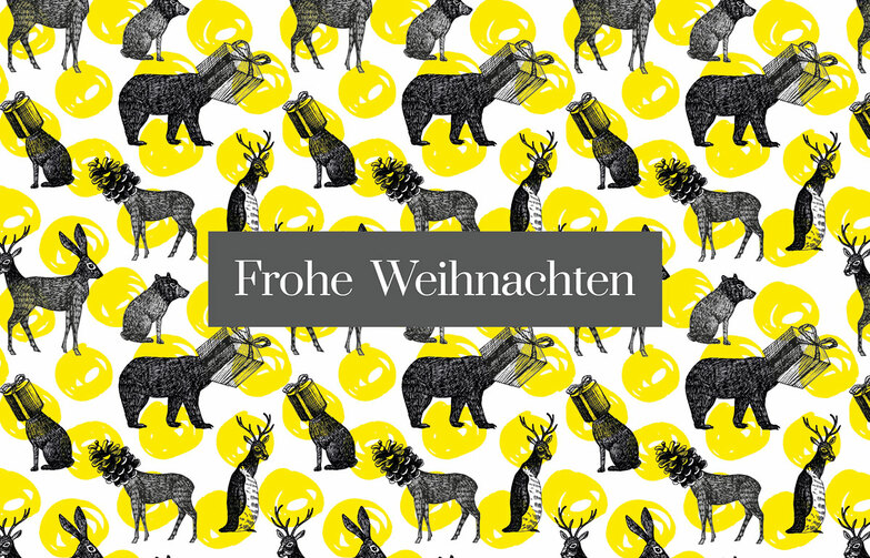 Weihnachtskarte: Verrückt