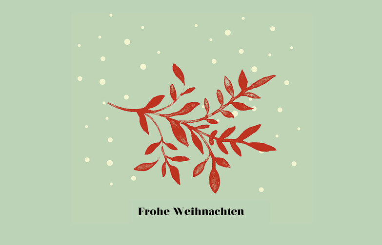 Grußkarte: Mistelzweig