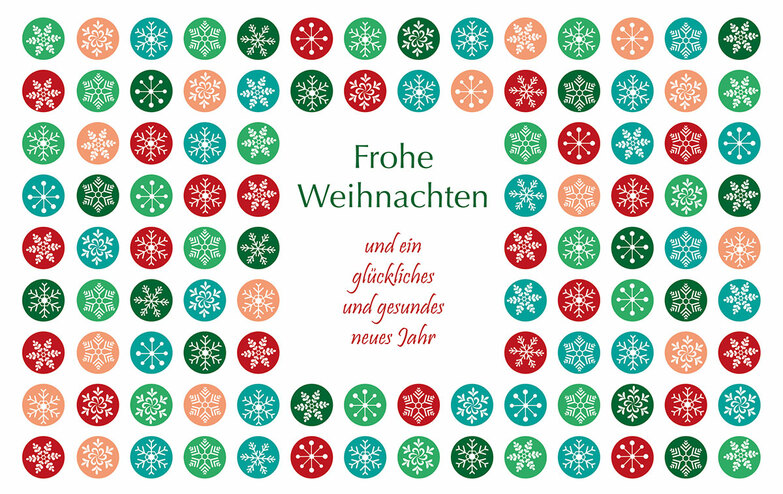Weihnachtskarte: Circles