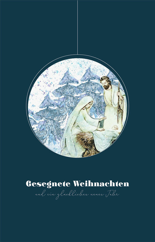 Weihnachtskarte: Augenblick