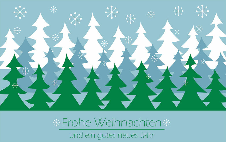 Weihnachtskarte: Schattenspiel