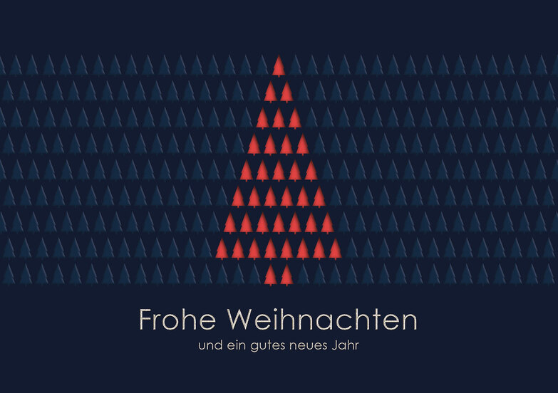Weihnachtskarte: Tree of Life Rot