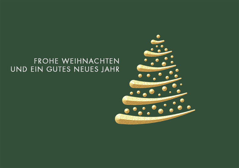 Weihnachtskarte: Golden Times
