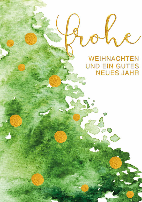 Weihnachtskarte: Watercolor