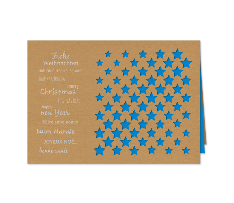 Karte: Sternenreihen-Blau