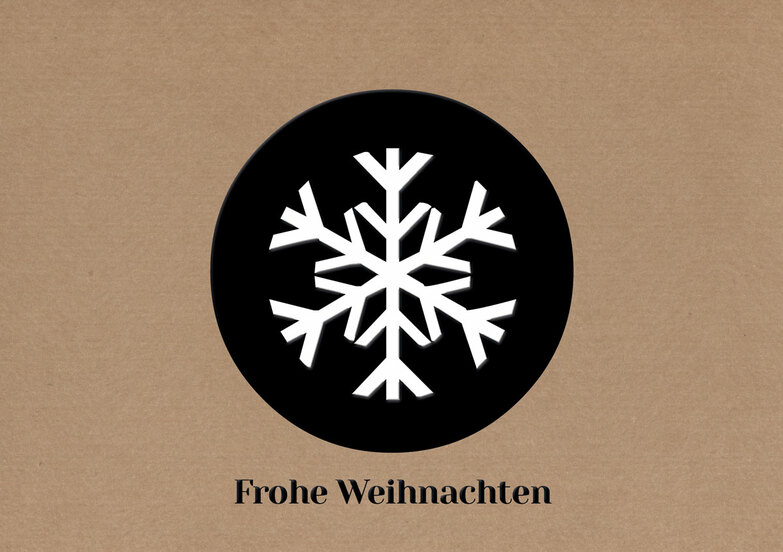 Weihnachtskarte: White snowflake