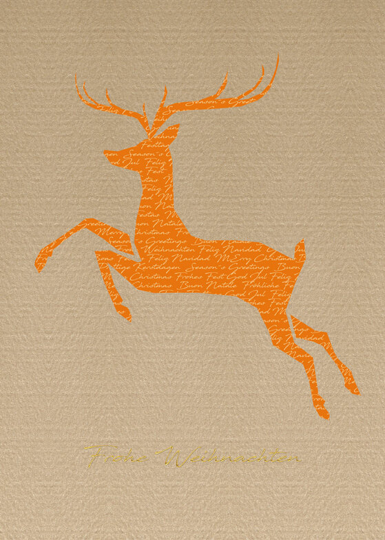 Weihnachtskarte: Wild - SAND