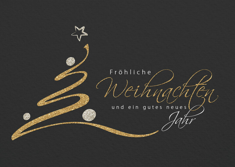 Weihnachtskarte: Dynamik