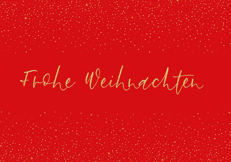 Weihnachtskarte: Im Goldstaub