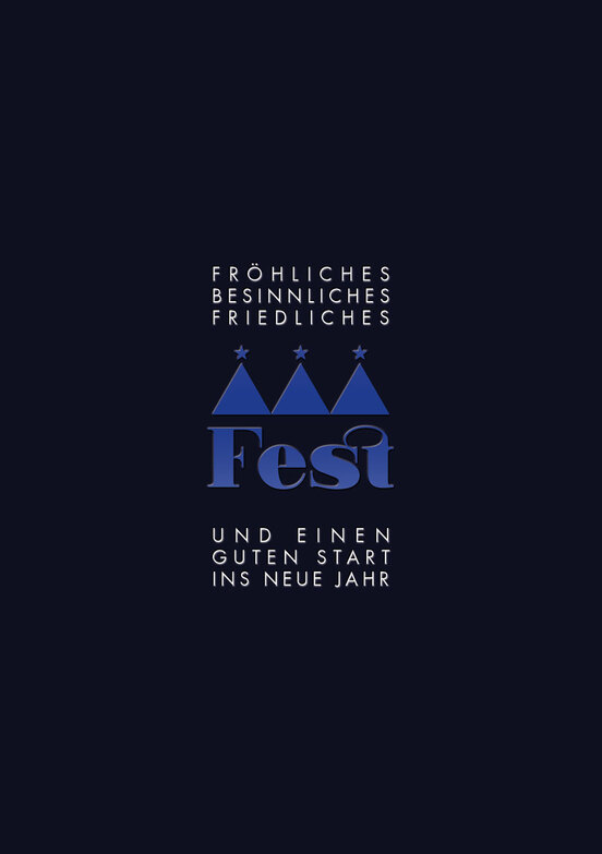 Weihnachtskarte: Friedliches Fest