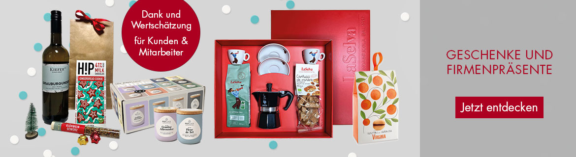 Geschenkideen und Firmenpräsente