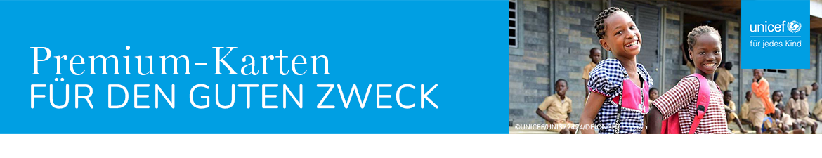 Premium-Karten für den guten Zweck